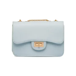 Borsa a tracolla azzurra da Donna con catena dorata Lora Ferres