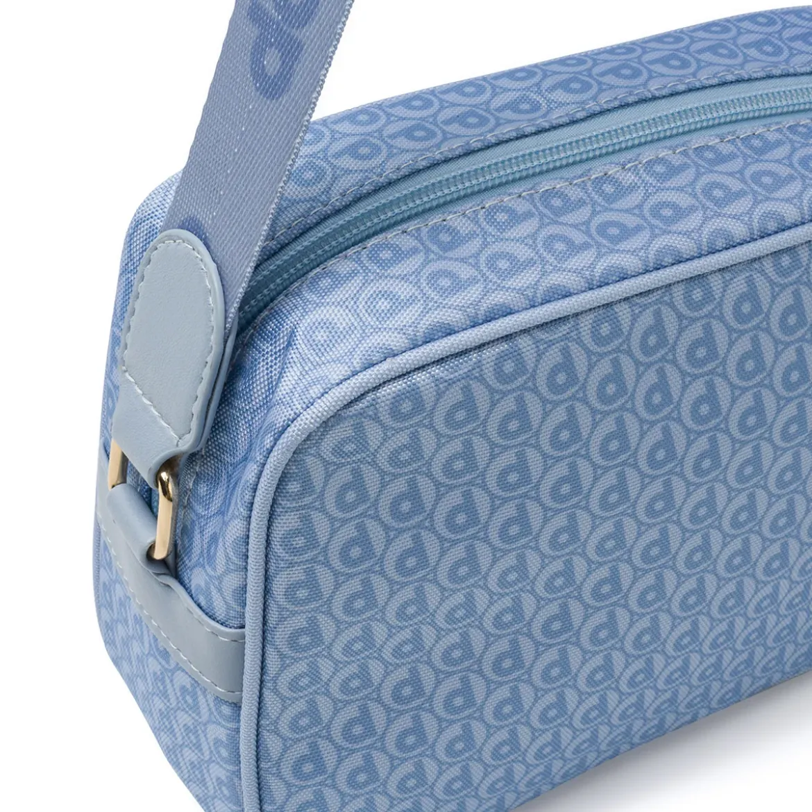 Borsa a tracolla azzurra da Donna con logo allover Dimensione Danza
