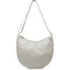 Borsa a Tracolla Beige da Donna con logo all-over Dimensione Danza