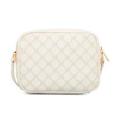 Borsa a tracolla Bianco Off White con logo stampato e zip dorata Carrera Jeans