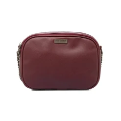 Borsa a tracolla Bordeaux da Donna con chiusura zip Lora Ferres