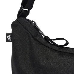 Borsa a tracolla da donna adidas nera con logo a contrasto