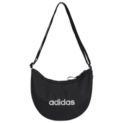 Borsa a tracolla da donna adidas nera con logo a contrasto