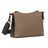 Borsa a Tracolla da Donna Marrone con Stampa Logo All Over Swish Jeans