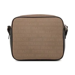 Borsa a Tracolla da Donna Marrone con Doppia Tasca Swish Jeans