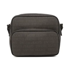 Borsa a Tracolla da Donna Nera con Doppia Tasca Swish Jeans