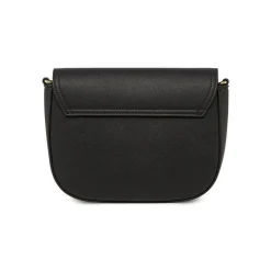 Borsa a tracolla da donna nera Lora Ferres con dettagli color oro