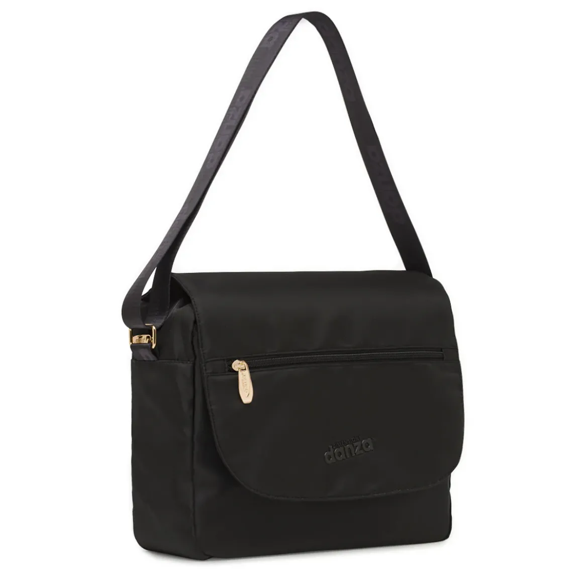 Borsa a Tracolla Nera da Donna con Patta Dimensione Danza