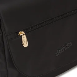Borsa a Tracolla Nera da Donna con Patta Dimensione Danza