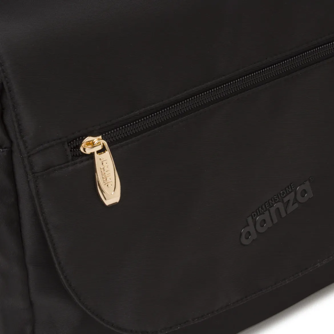 Borsa a Tracolla Nera da Donna con Patta Dimensione Danza
