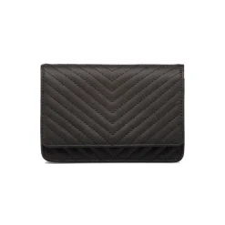Borsa a tracolla nera da Donna con motivo a Chevron Lora Ferres