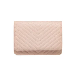Borsa a tracolla rosa da Donna con motivo trapuntato Lora Ferres