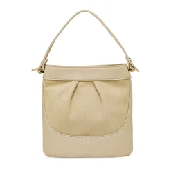 Borsa beige da Donna con inserto effetto scamosciato Lora Ferres