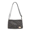 Borsa blu da Donna con stampa monogram e dettagli oro Giulia Pieralli