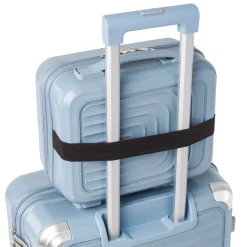 Borsa cabina azzurro avio rigida con attacco trolley Romeo Gigi Milano