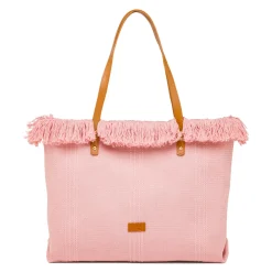 Borsa da Mare Rosa da Donna con frange Swish Jeans