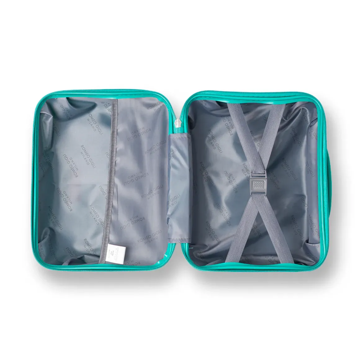 Borsa da Viaggio boarding bag verde acqua rigida Romeo Gigli Milano
