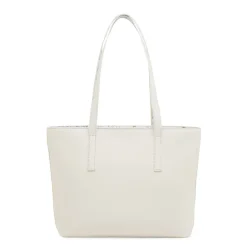 Borsa Donna bianca effetto saffiano e fantasia floreale Carrera Jeans