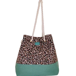 Borsa Donna con fantasia animalier e manici in corda Camomilla Milano