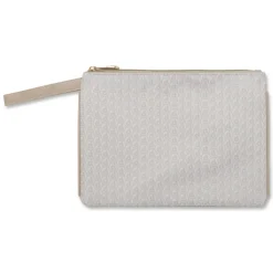 Borsa pochette beige da Donna con stampa logo Dimensione Danza