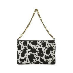Borsa Pochette Bianca da Donna con stampa animalier Lora Ferres