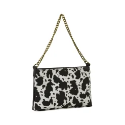 Borsa Pochette Bianca da Donna con stampa animalier Lora Ferres
