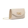 Borsa pochette rosa con dettaglio Gioiello Lora Ferres