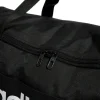 Borsa sportiva nera con logo frontale adidas