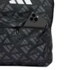 Borsa sportiva nera Unisex con stampa adidas