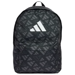 Borsa sportiva nera Unisex con stampa adidas