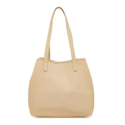 Borsa Tote bag beige da Donna con bottone magnetico Lora Ferres