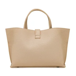 Borsa Tote Bag donna rosa Lora Ferres con tracolla e dettaglio dorato