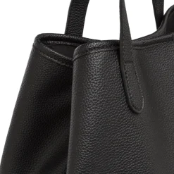 Borsa Tote bag nera da Donna con bottone magnetico Lora Ferres
