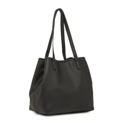 Borsa Tote bag nera da Donna con bottone magnetico Lora Ferres