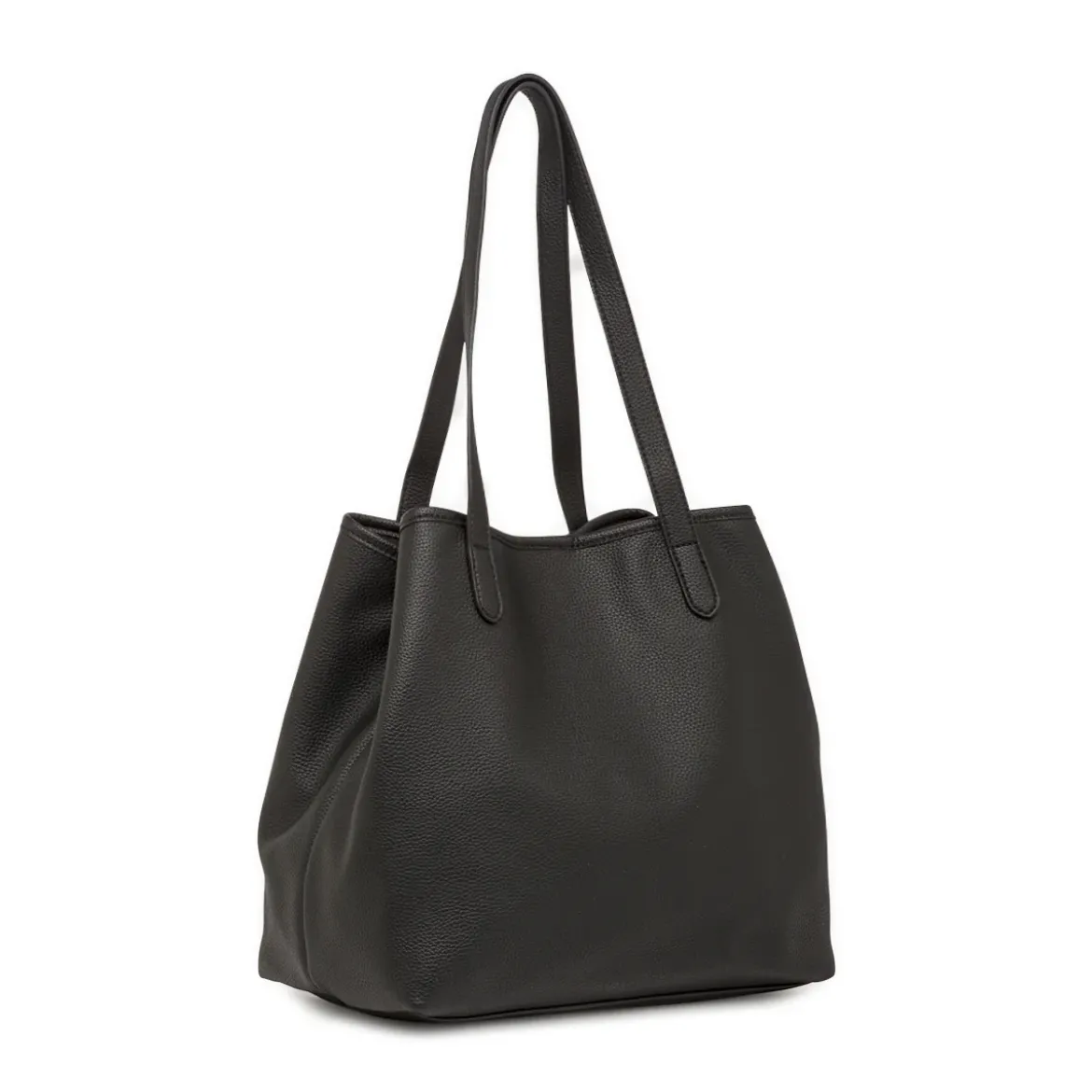 Borsa Tote bag nera da Donna con bottone magnetico Lora Ferres