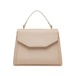 Borse da donna Lora Ferres rosa a mano con logo charm e tracolla