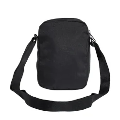 Borsello nero con tasca e logo frontale adidas