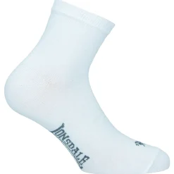 Calzini 8 paia corti bianchi unisex con logo Lonsdale