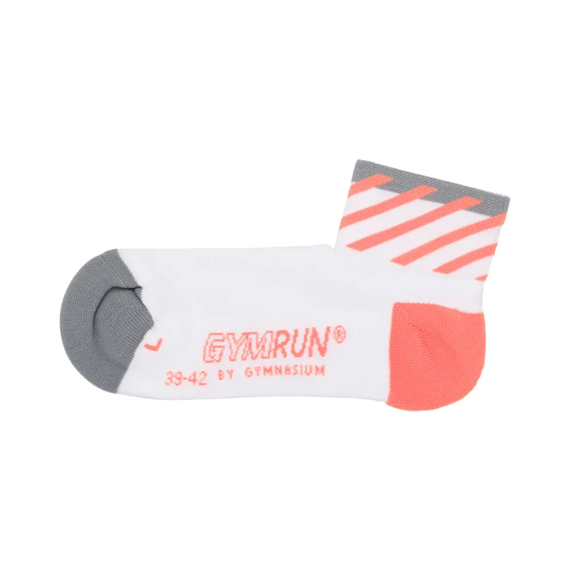Calzini sportivi grigi e bianchi da Uomo con dettagli arancio GymRun