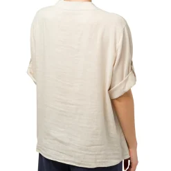 Camicia da donna misto lino beige Swish Jeans