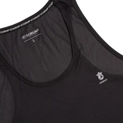 Canotta nera sportiva da uomo con logo GymRun