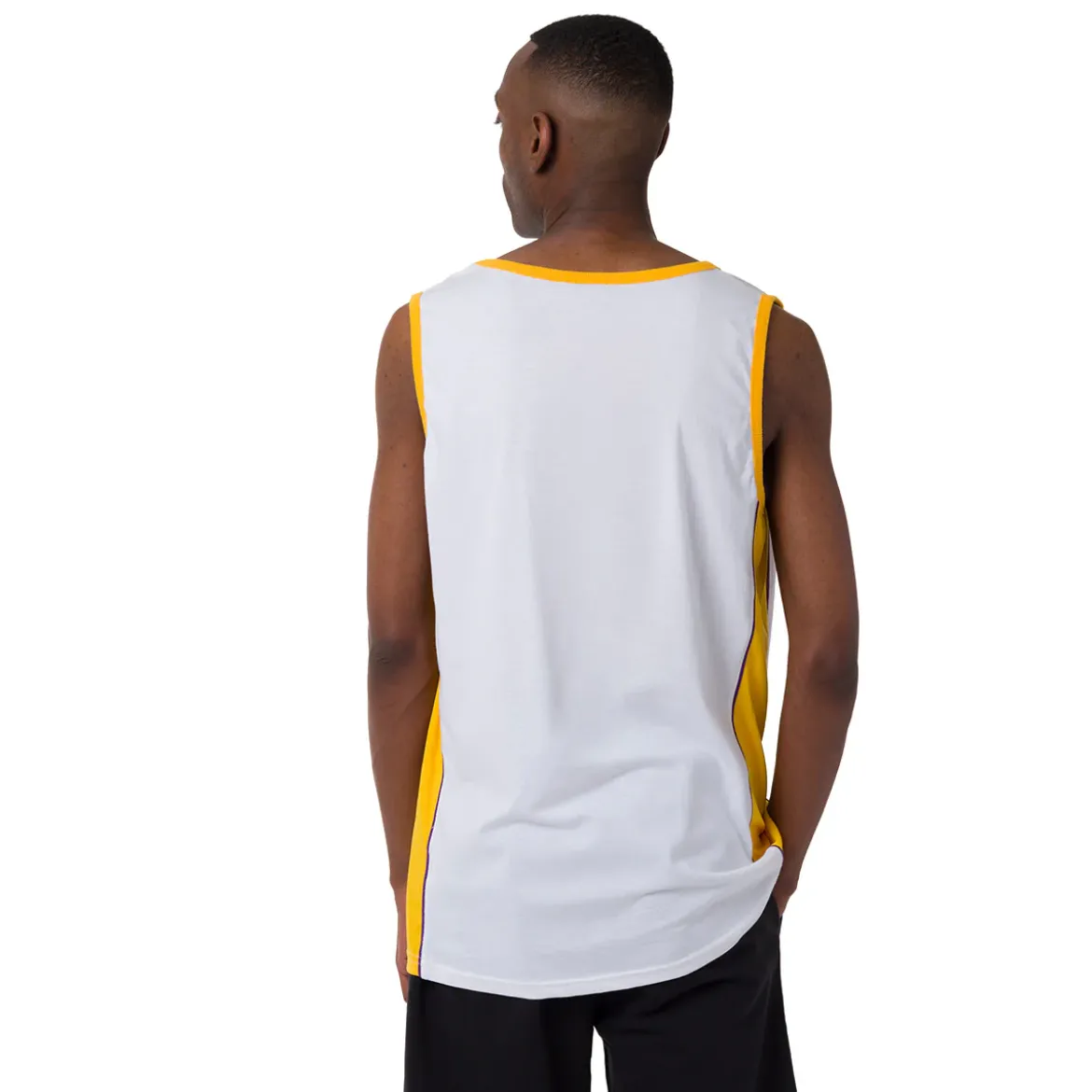 Canotta sportiva da Uomo in Cotone bianca della squadra LA Lakers NBA
