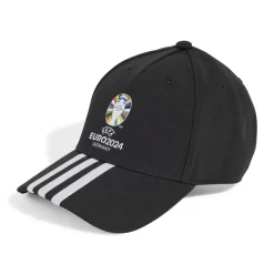 Cappellino con visiera nero e bianco adidas UEFA EURO24 Official Emblem