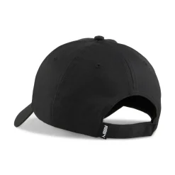 Cappellino nero con logo e chiusura con strappo Puma Ess Metal