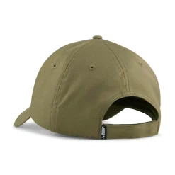 Cappellino verde militare con logo e chiusura con strappo Puma Ess Metal