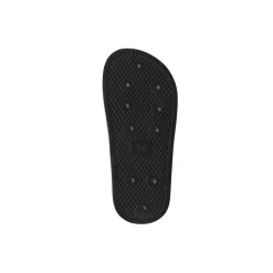 Ciabatte a fascia Bambino Nere con maxi logo bianco Kappa
