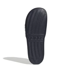 Ciabatte blu in gomma con strisce a contrasto Adidas Adilette Shower
