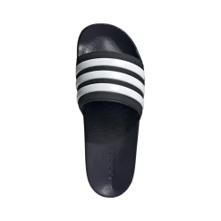 Ciabatte blu in gomma con strisce a contrasto Adidas Adilette Shower