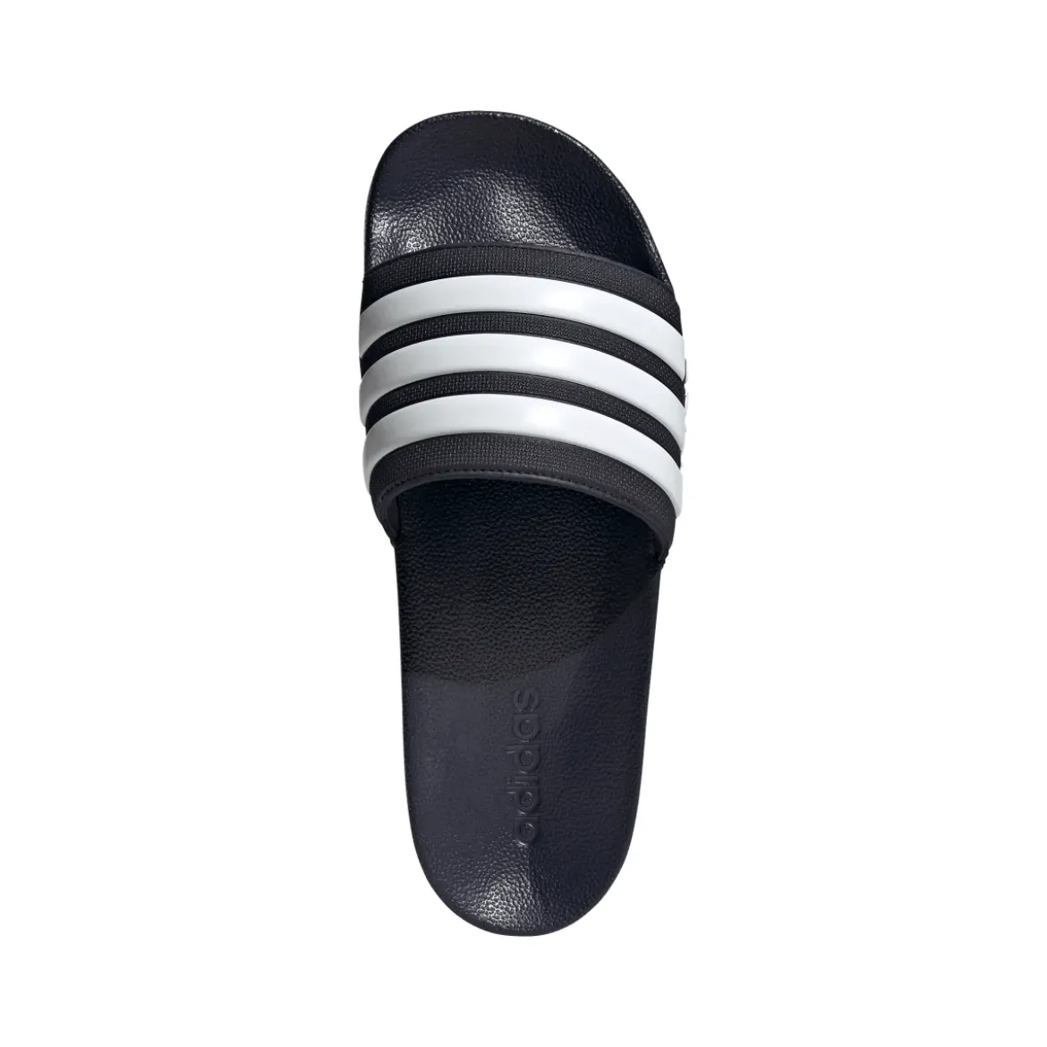 Ciabatte blu in gomma con strisce a contrasto Adidas Adilette Shower