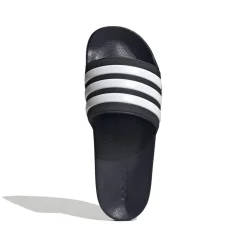 Ciabatte blu in gomma con strisce a contrasto Adidas Adilette Shower